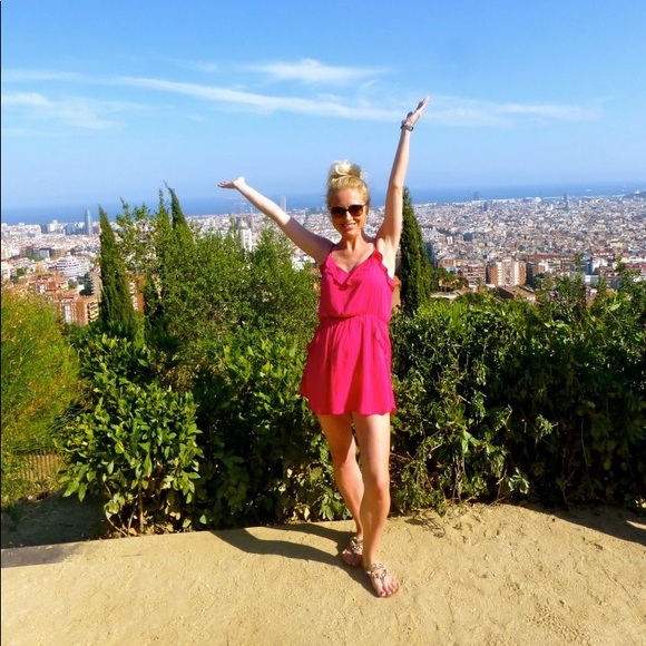 Talula Hot Pink Sundress. Small. - Picture 4 of 5